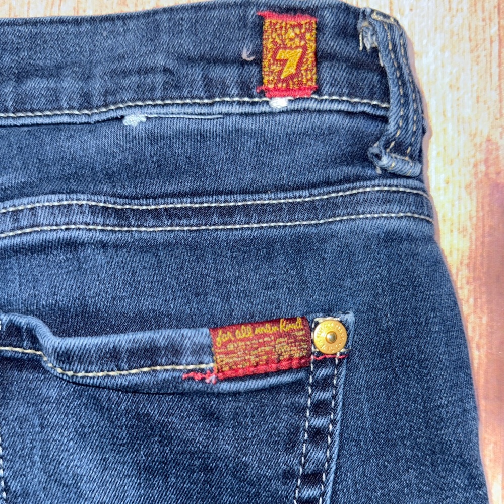 7 For All Mankind “The Skinny” Jeans – Girls Size 14 – Dark Wash - Picture 2 of 4